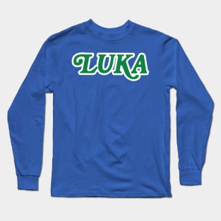 Luka Doncic Retro Dallas Mavericks Long Sleeve T-Shirt